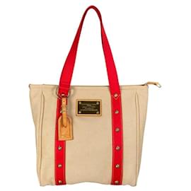 Louis Vuitton Cabas MM Antigua Canvas Tote Bag