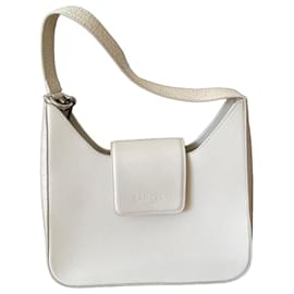 Bolso de mano Lancel en cuero blanco