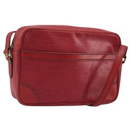 LOUIS VUITTON Bolsa de Ombro Epi Trocadero 27 Vermelha M52317 LV Auth YKZ1349