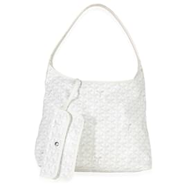 Hobo Boheme in tela Goyardine bianca Goyard