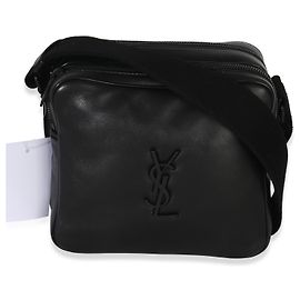 Borsa a tracolla Niki Cube Monogram in agnello nero di Saint Laurent