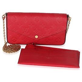 Pochette Félicie Monogram Empreinte Scarlatto Louis Vuitton