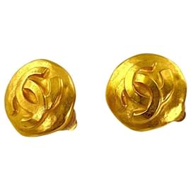 Orecchini a clip placcati in oro Chanel