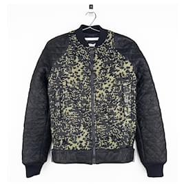 Chanel Bomberjacke aus gestepptem Camouflage von Karl Lagerfeld aus den 2000er Jahren