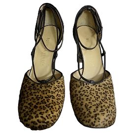 Tacchi in pelo di pony con stampa leopardata Bottega Veneta