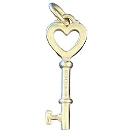 Tiffany & Co Schlüssel Anhänger Halskette Gelbgold