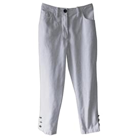 CHANEL JEANS CAPRI IN COTONE.