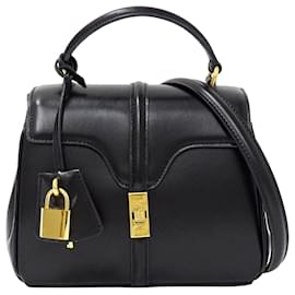 Céline Borsa in pelle nera Celine