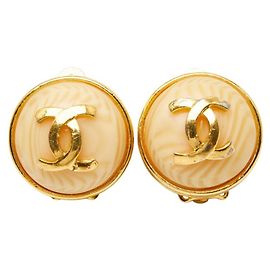 Orecchini vintage rotondi Coco Mark di Chanel