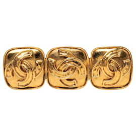 Chanel Gold Plated Triple CC Brosche
