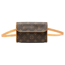 Pochette Florentine Monogramma Marrone Louis Vuitton