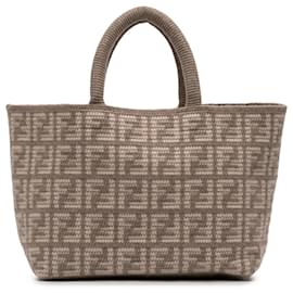 Fendi Gran Tote Shopper de Cachemira Zucca Marrón