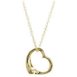 Tiffany & Co Collana Pendente Cuore Aperto Tiffany in Oro Giallo 18K