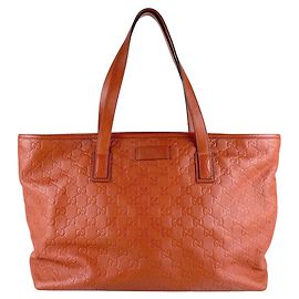 Borsa in pelle Gucci arancione