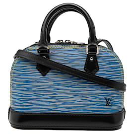 Bolso de mano Nano Alma en denim Epi Louis Vuitton