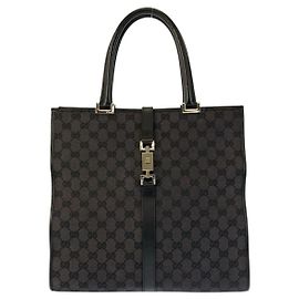 Gucci Jackie GG Canvas Leder Tote Bag