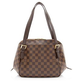 Borsa a Spalla Louis Vuitton Vintage Damier Ebene Belem MM