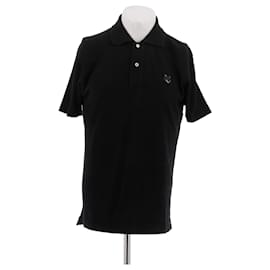 MAISON KITSUNE Black Cotton Polo Shirt - Autre Marque
