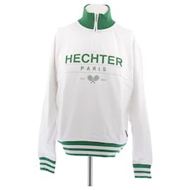 HETCHER Zip Sweater White Cotton M - Autre Marque