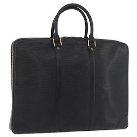 LOUIS VUITTON Epi Porta Documenti da Viaggio Borsa Business Nera M40321 Auth 175801A