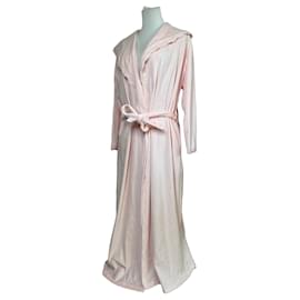 Bata de baño de terciopelo vintage Christian Dior Rosa M