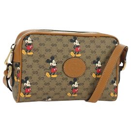 Borsa di collaborazione GUCCI Micro GG Supreme Disney in PVC beige 602536 Auth YKZ1342M