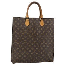 LOUIS VUITTON Sac Plat Monogram M51140 LV Auth ka3879