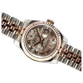 ROLEX Datejust círculo Flor VI diamante PG combinação 179171NR '18 Masculino