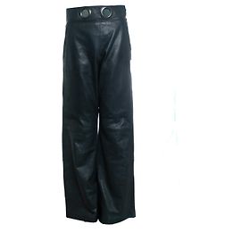 Autre Marque Ibana, pantalon large en cuir vert