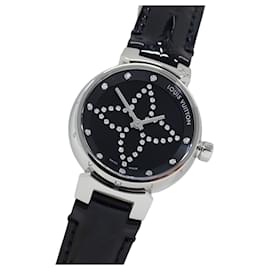 Louis Vuitton Damen Tambour Forever Diamond Quarz Uhr