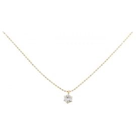 Au750 White Sapphire Necklace - Autre Marque