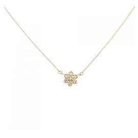 Autre Marque Collana di Diamante a Fiore in Au750