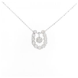 Autre Marque Au750 White Gold 2way Diamond Necklace