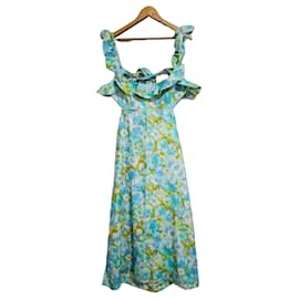 High Tide Midi-Kleid mit Rüschen - Zimmermann