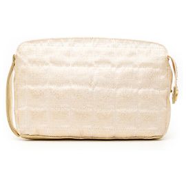 Chanel Beige New Travel Line Canvas Pouch