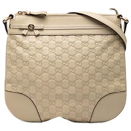 Borsa a tracolla Guccissima Mayfair beige di Gucci