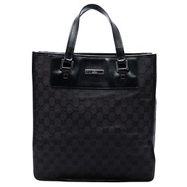 Gucci Schwarze GG Canvas Tote