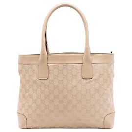 Gucci Beige GG Canvas Tote
