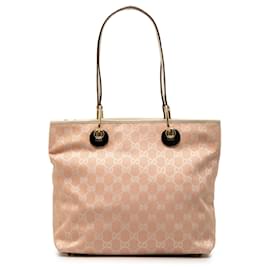 Borsa Tote Eclipse in tela GG rosa di Gucci