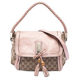 Borsa Bella in tela GG beige di Gucci
