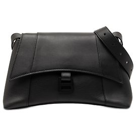 Balenciaga Borsa a Spalla Downtown Piccola in Pelle di Vitello Nera