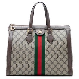 Bolsa Ophidia GG Supreme bege da Gucci
