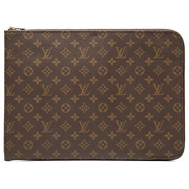 Portfolio Poche Documenti Monogramma Marrone Louis Vuitton