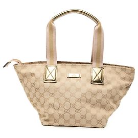 Gucci Beige GG Canvas Tote