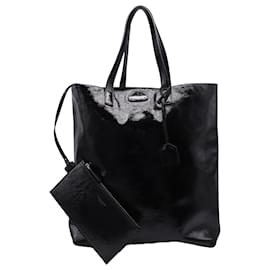 Sac fourre-tout large Bold en cuir verni noir de Saint Laurent - Yves Saint Laurent