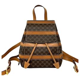 Mini-Rucksack aus Leder Celine Vintage Macadam Blazon Triomphe Pattern - Céline