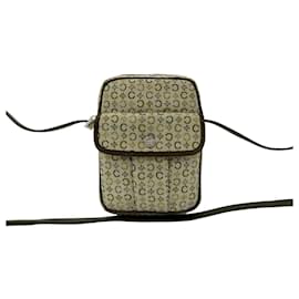Mini borsa a spalla Celine C Macadam con logo e hardware - Céline