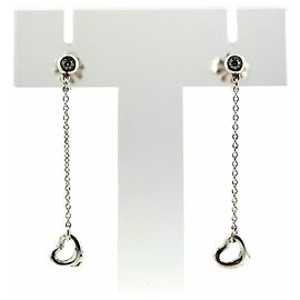 Tiffany & Co. Elsa Peretti By the Yard Silberohrringe mit Diamant