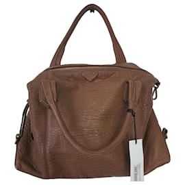 Borsa a mano Ikks in pelle bubble marrone