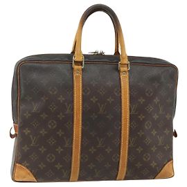 LOUIS VUITTON Monogram Porta Documenti da Viaggio Borsa Business M53361 LV Auth 176551